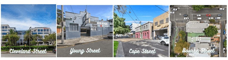 Streets in Redfern, New South Wales, Australia